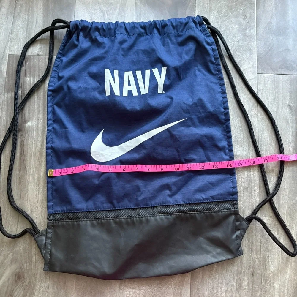 Nike Navy Drawstring Gym Bag 17